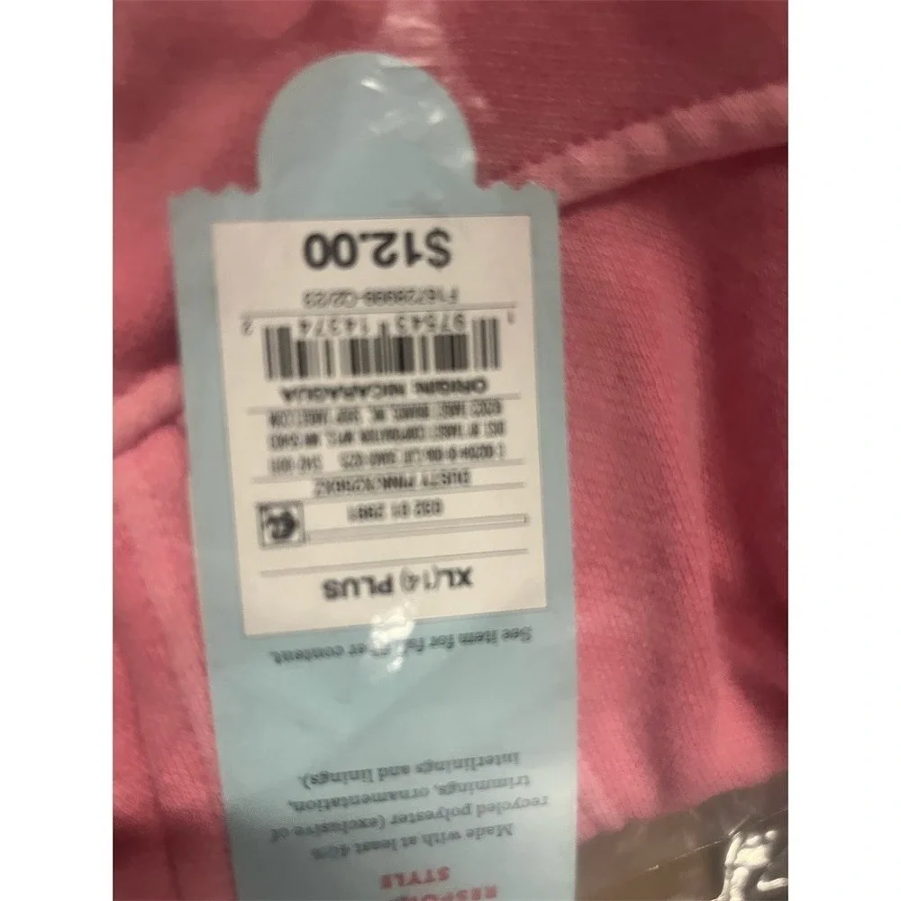 Cat & Jack Hoodie Girls Size 16/18 Dusty Pink Fleece Pullover Kangaroo‎